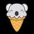 Scrumptious Kawaii Cute Koala Ice Cream tiny thumbnail