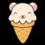 Pleasing Kawaii Cute Polar Bear Ice Cream tiny thumbnail