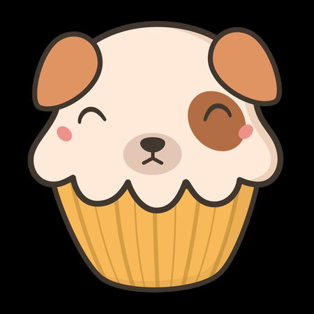 Delish Kawaii Cute Puppy Dog Cupcake NeatoShop - Main Image