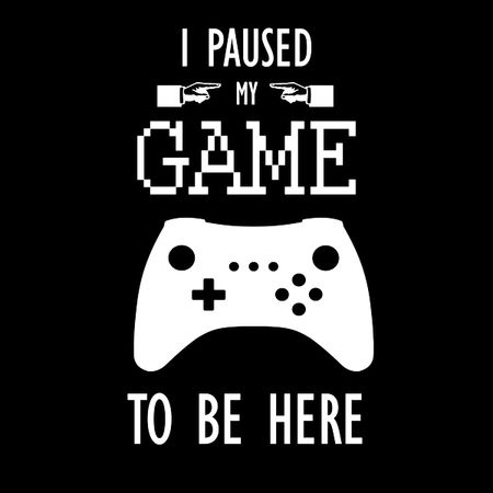 I paused my game to online be here