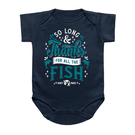 So Long and Thanks - Hitchhikers Quote - Sci Fi - Don't Panic tiny thumbnail