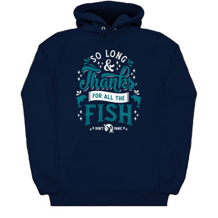 So Long and Thanks - Hitchhikers Quote - Sci Fi - Don't Panic tiny thumbnail