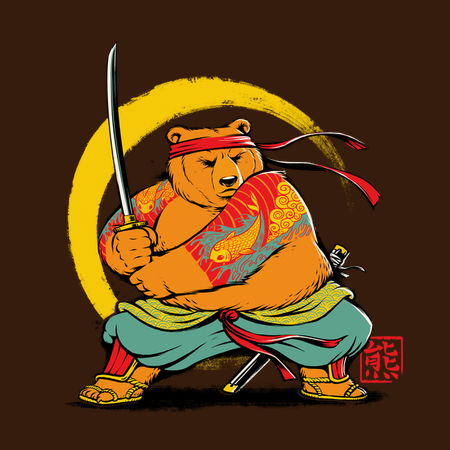 Yakuza Bear Samurai NeatoShop Yakuza Bear Samurai NeatoShop