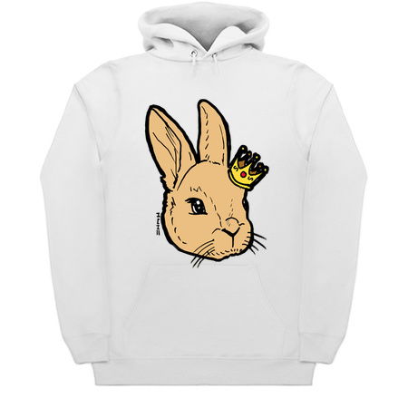 Cute Easter Bunny Rabbit wearing Crown for Easter Kings and Queens! tiny thumbnail
