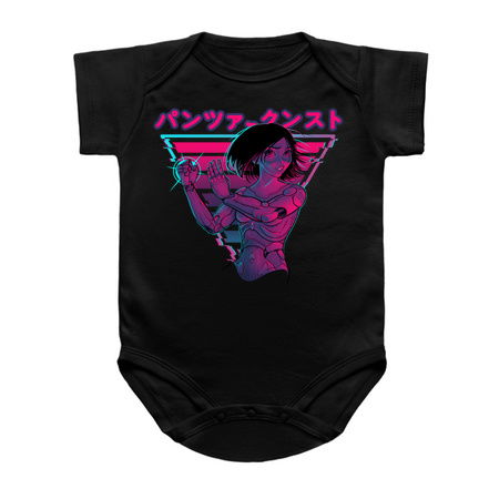 Panzer Kunst - Cyberpunk Neon Angel Battle Style SciFi Shirt tiny thumbnail