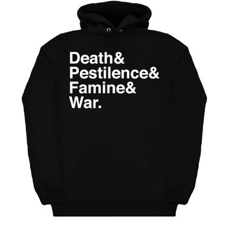The Four Horsemen - Goth Typography - Bible Quote tiny thumbnail