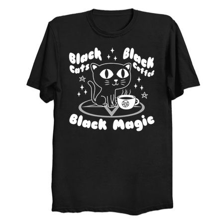 Black Cats, Black Coffee & Black Magic - Funny Goth tiny thumbnail