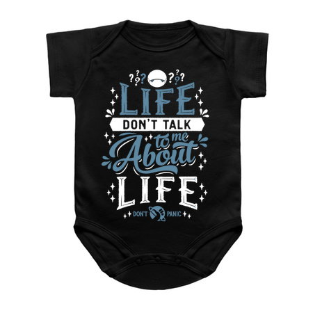 Life? - Hitchhikers Quote - Typography Sci Fi - Don't Panic tiny thumbnail