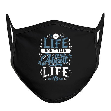 Life? - Hitchhikers Quote - Typography Sci Fi - Don't Panic tiny thumbnail