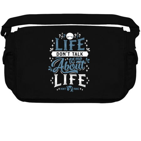Life? - Hitchhikers Quote - Typography Sci Fi - Don't Panic tiny thumbnail