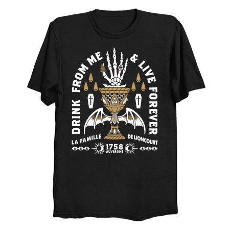 Drink From Me - Lestat Vampire - Gothic Quote tiny thumbnail