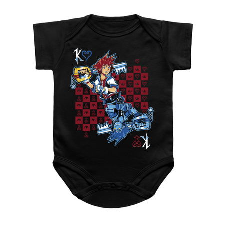 King of Hearts - Sora T-Shirt | Video Game T-Shirt | Playing Card Design tiny thumbnail