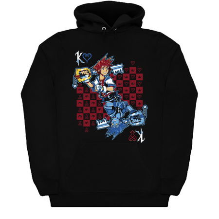 King of Hearts - Sora T-Shirt | Video Game T-Shirt | Playing Card Design tiny thumbnail