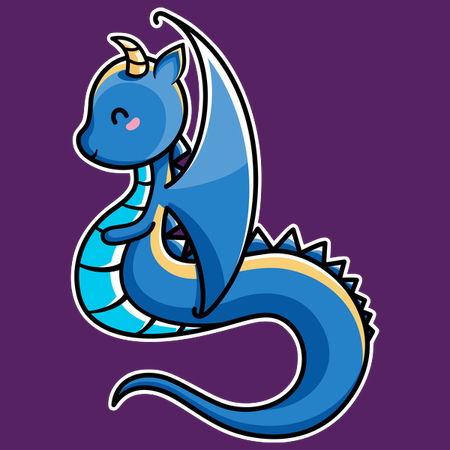 Kawaii Cute Dragon - NeatoShop