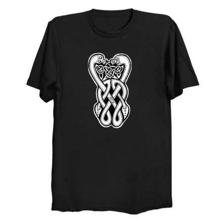 Celtic Art - Knotted Serpents - Book of Kells tiny thumbnail