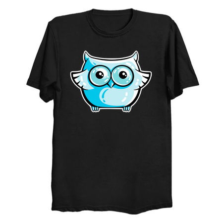 Blue Cute Owl - NeatoShop