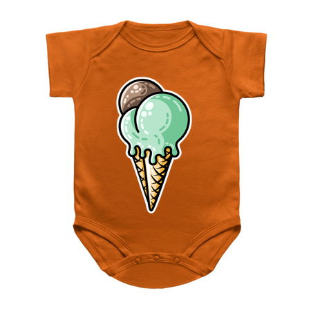 Cute Mint and Chocolate Ice Cream Cone tiny thumbnail