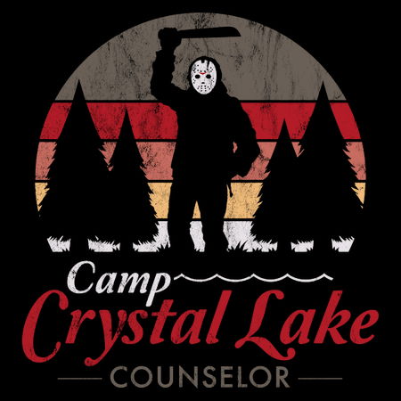 Visit Crystal Lake - Vintage Distressed - Camp Counselor - Friday the ...