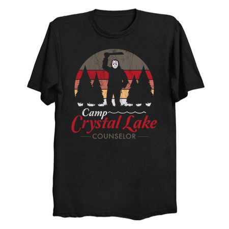 Visit Crystal Lake - Vintage Distressed - Camp Counselor - Friday the 13th tiny thumbnail