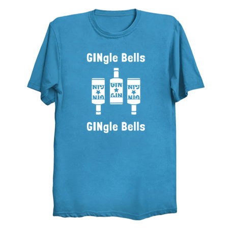 GINgle Bells Christmas Holiday Gin Drinking tiny thumbnail