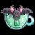 Bat-tea Pun of Kawaii Cute Bat and Green Tea tiny thumbnail