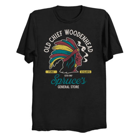 Chief Woodenhead - Stephen King - Vintage Distressed Horror tiny thumbnail