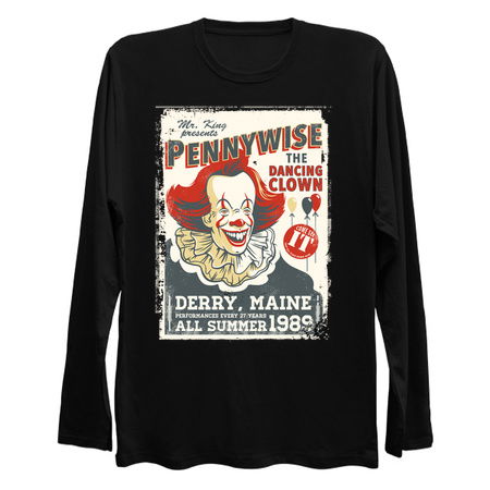 The Dancing Clown - Stephen King - Vintage Distressed Circus tiny thumbnail