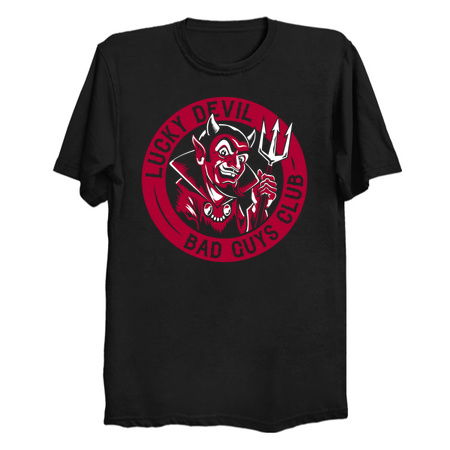 Lucky Devil - Bad Guys Club - Retro Cartoon Devil tiny thumbnail