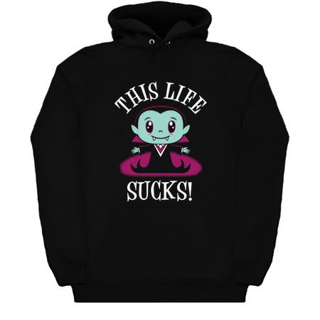 Life Sucks - Creepy Cute - Kawaii Vampire - Goth tiny thumbnail