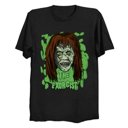 The exorcist tshirt - vomit - horror lover - horror film tiny thumbnail