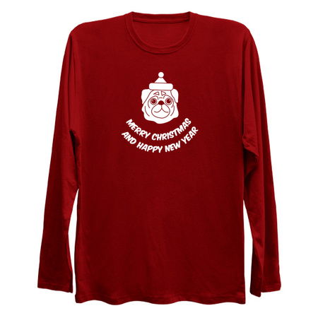 Merry Christmas And Happy New Year Pug Dog Lover tiny thumbnail