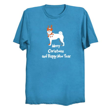 Merry Christmas And Happy New Year Shiba Inu tiny thumbnail