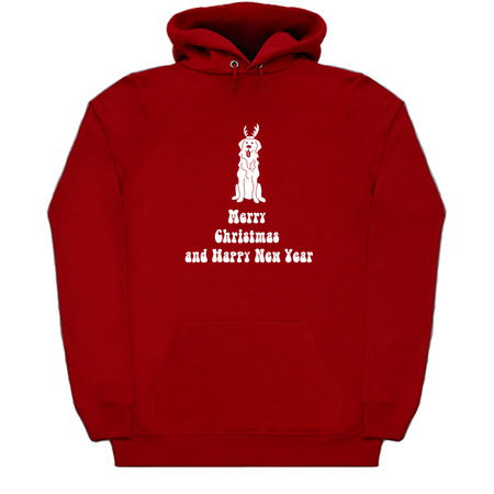 Merry Christmas And Happy New Year Golden Retriever Holiday tiny thumbnail