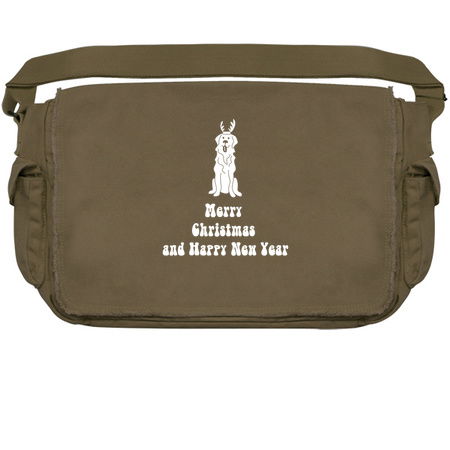 Merry Christmas And Happy New Year Golden Retriever Holiday tiny thumbnail