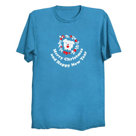 Merry Christmas And Happy New Year Bulldog tiny thumbnail