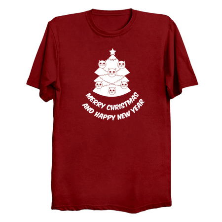 Merry Christmas And Happy New Year Cat Lover tiny thumbnail