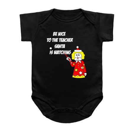 Be Nice To The Teacher Santa Is Watching School tiny thumbnail