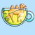 Camel-Mile-Tea Kawaii Cute Chamomile Tea Pun tiny thumbnail