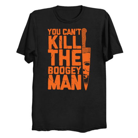 Boogeyman - Halloween - Horror - Distressed Quote - Orange tiny thumbnail