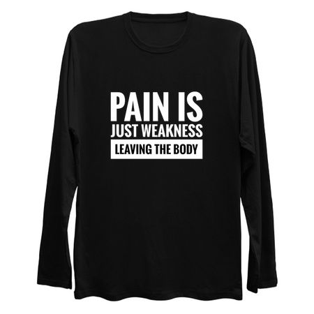Motivational Quotation - Pain is Weakness tiny thumbnail