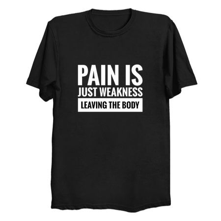 Motivational Quotation - Pain is Weakness tiny thumbnail