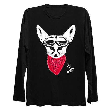 Fennec Fox Biker Bandito| Fox in Goggles and Bandanna tiny thumbnail