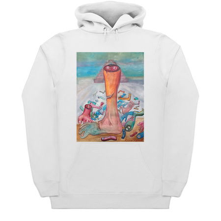 Hands, arms and legs in front of the pyramid tiny thumbnail