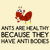 ANTS HEALTHY ANTI BODIES JOKE CARTOON tiny thumbnail