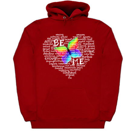 BE ME Inspirational Heart - White tiny thumbnail