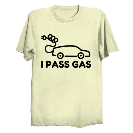 Electric Vehicle Driver Pass On Gas Funny tiny thumbnail