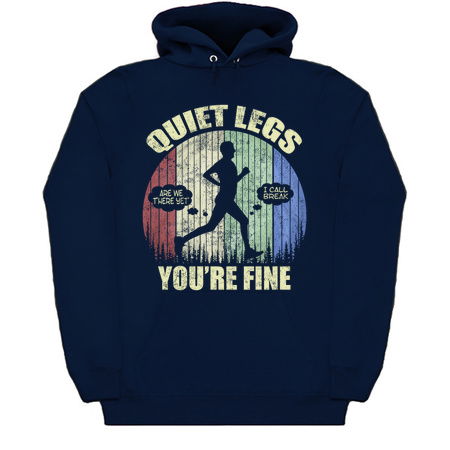 Men’s Funny Running Fitness Shirt, Quiet Legs Your Fine tiny thumbnail