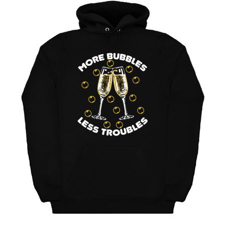 More Bubbles Less Troubles Drinking Champagne tiny thumbnail