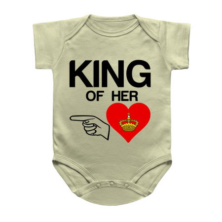 King of her heart matching couple funny tiny thumbnail