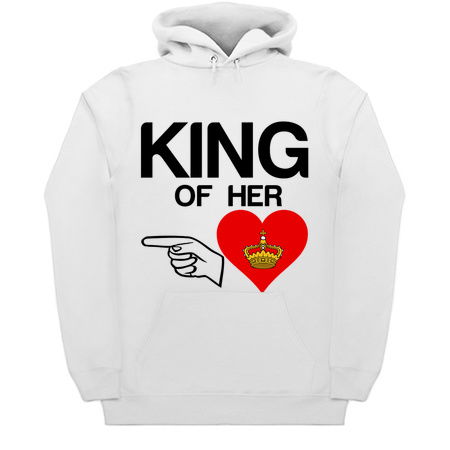 King of her heart matching couple funny tiny thumbnail